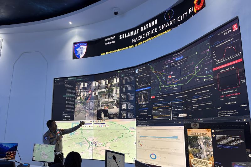 Korlantas memasang 200 CCTV terintegrasi dengan smart city di Kota Bandung