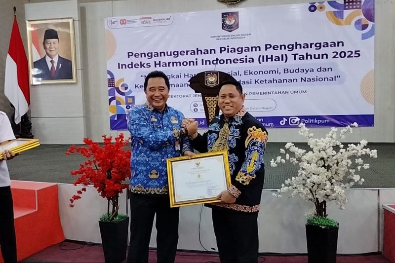 Pemkab Bulungan Raih Penghargaan Indeks Harmoni Indonesia 2025 dari Kemendagri