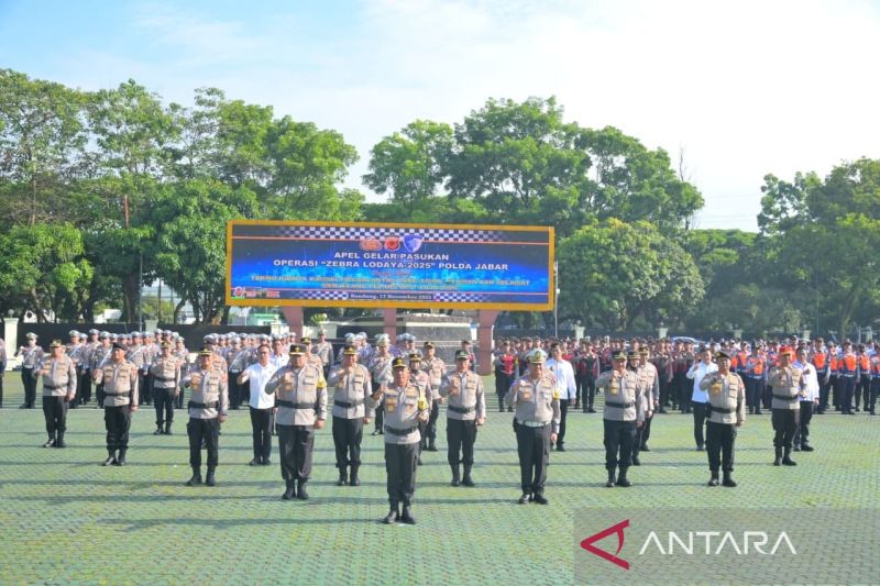 Polda Jawa Barat menerjunkan 2.088 personel dalam Operasi Zebra Lodaya 2025