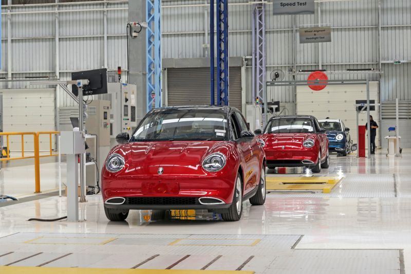 GWM kini produksi mobil listrik ORA 03 di Bogor