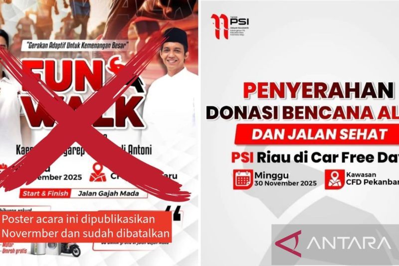 Batalkan "Fun Walk", PSI Riau gelar donasi korban banjir Sumatera