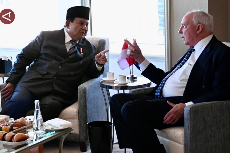 Presiden jumpai Paul Keating di sela-sela kunjungan kenegaraan