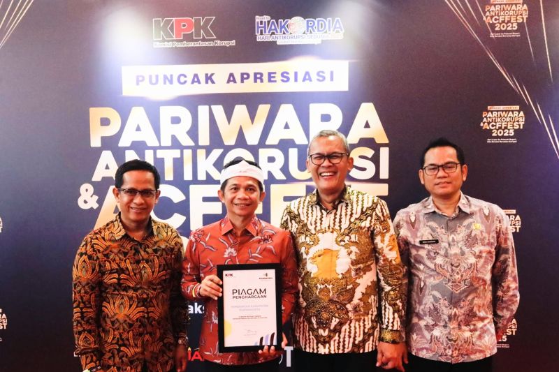 Purwakarta satu-satunya di Jabar meraih penghargaan dari KPK