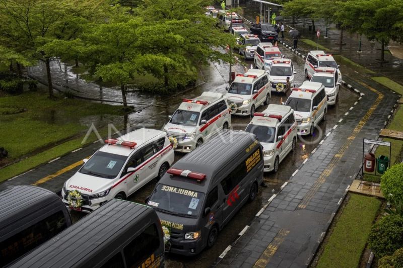 Pemakaman korban bencana alam di Sumbar