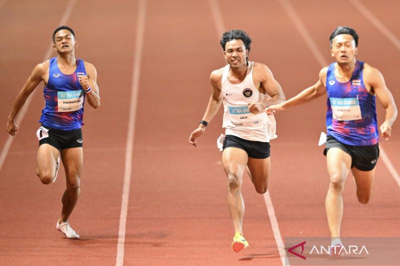 SEA Games 2025 -  Meski cedera, Zohri raih perak lari 100 meter