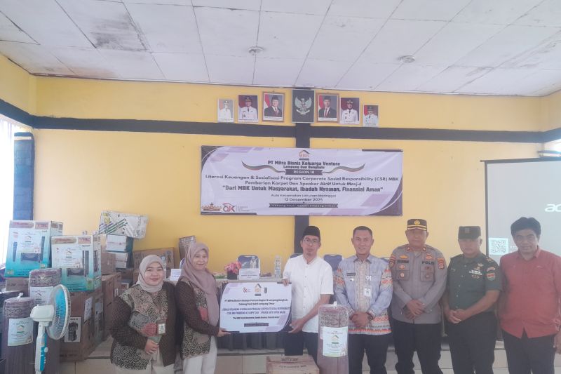 PT MBK Ventura gelar literasi keuangan, salurkan CSR ke 21 masjid di Labuhan Maringgai