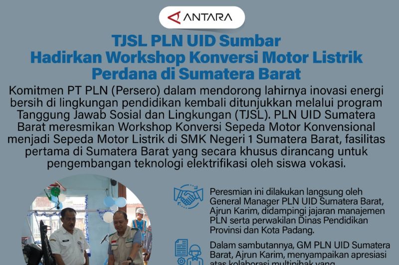 TJSL PLN UID Sumbar Hadirkan Workshop Konversi Motor Listrik Perdana di Sumatera Barat