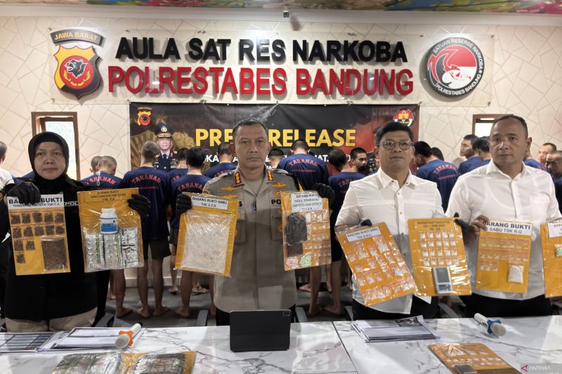 Polrestabes Bandung ungkap 175 kasus narkotika sepanjang 2025