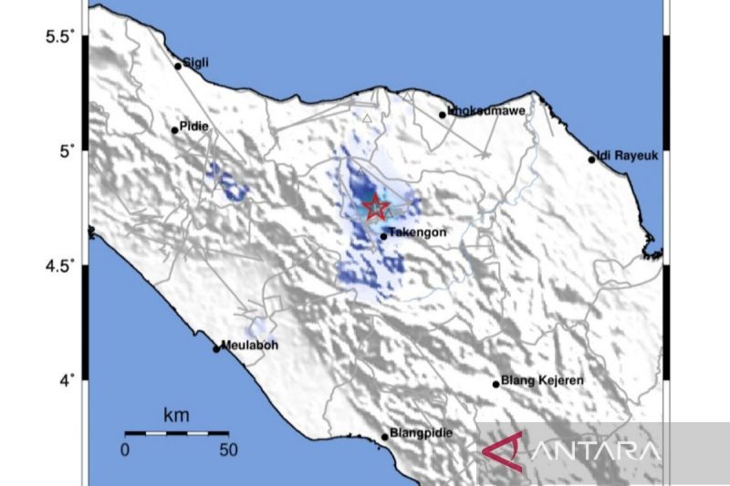 Gempa dangkal guncang Bener Meriah Aceh Ahad pagi