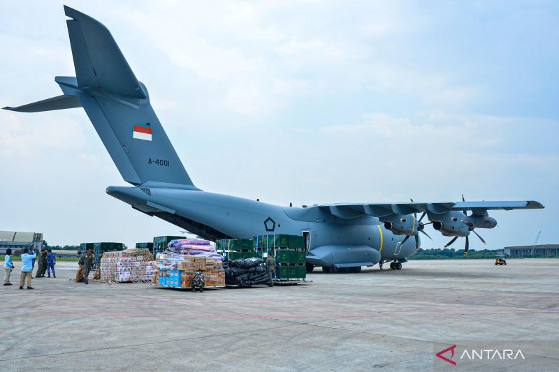 TNI AU: 900 ton logistik korban bencana disalurkan dari Lanud Halim