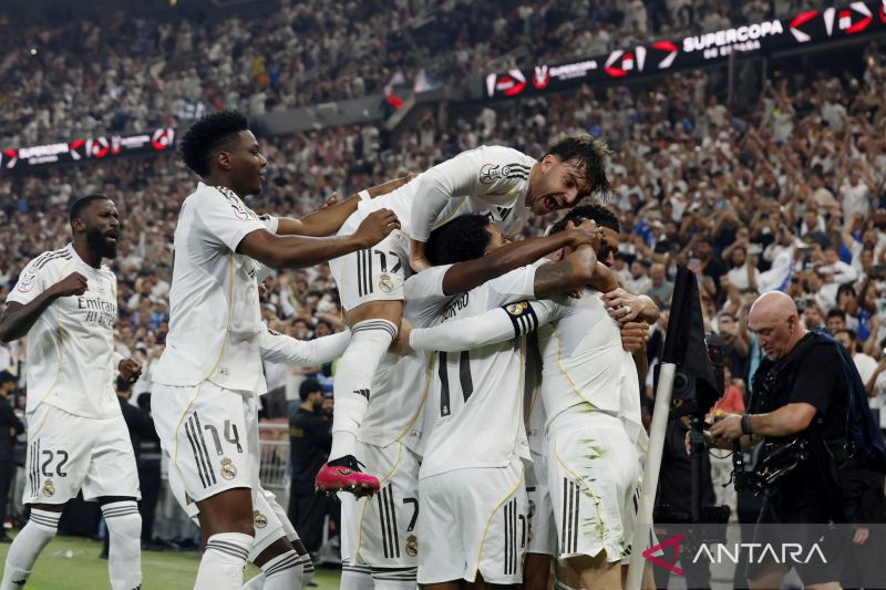Tumbangkan Atletico, Real Madrid melaju ke final Piala Super Spanyol