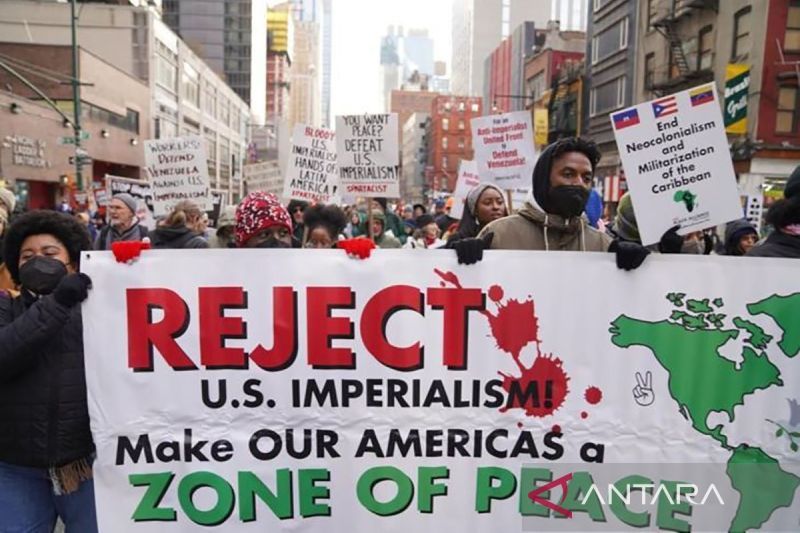 Ribuan orang ikuti aksi protes anti-pemerintah di New York