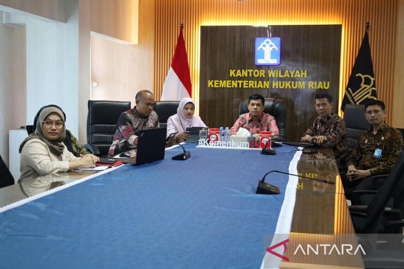 Perkuat Akuntabilitas, Kemenkum Riau Ikuti Monitoring Tindak Lanjut Temuan Itjen