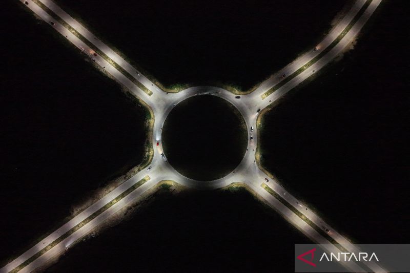 Lampu jalan Inner Ring Road Kendari