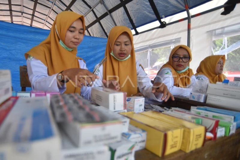 Pelayanan kesehatan di pengungsian Palembayan