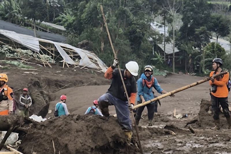 Jumlah korban longsor Cisarua yang dievakuasi hari ini
