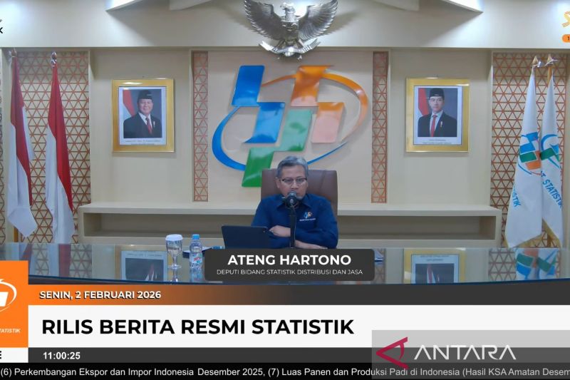 Indonesia pada Januari 2026 inflasi 3,55 persen, deflasi 0,15 persen