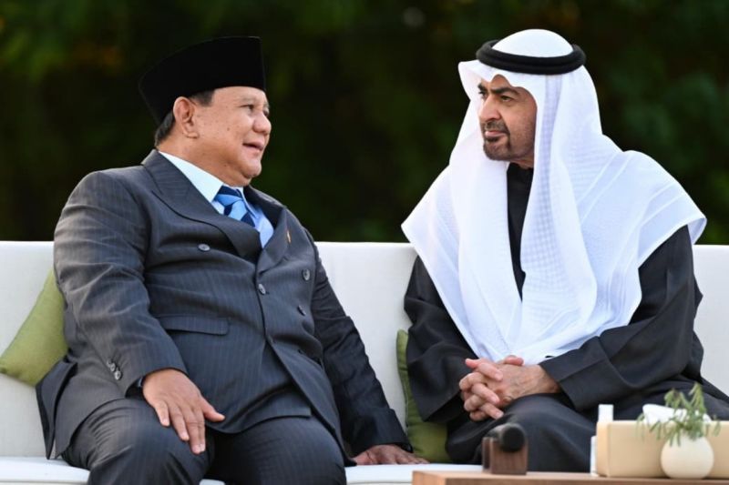 Prabowo dan MBZ perkuat kemitraan strategis di Istana Qasr Al Bahr