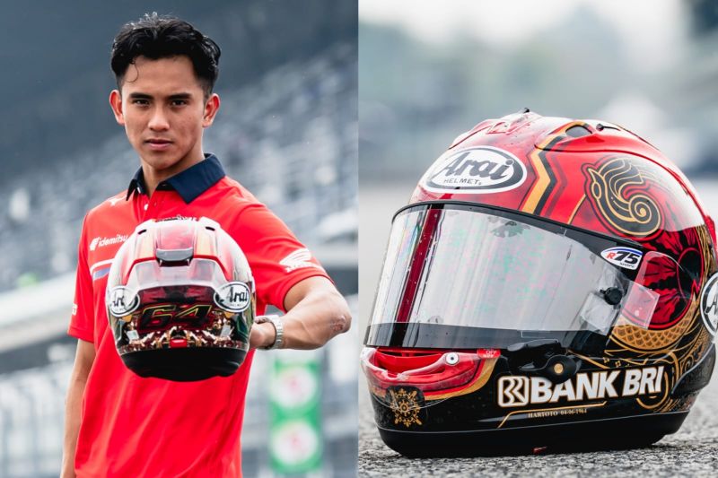 Mario Aji promosikan batik Magetan di ajang Moto2 2026