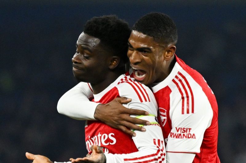 Gol cepat Bukayo Saka antarkan Arsenal menang 1-0 atas Brighton