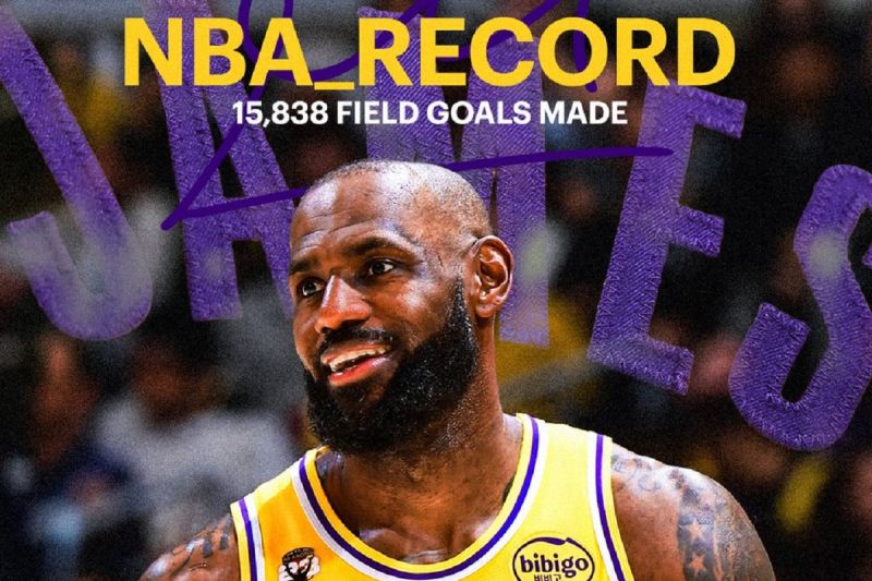 LeBron James pecahkan rekor field goal terbanyak dalam sejarah NBA