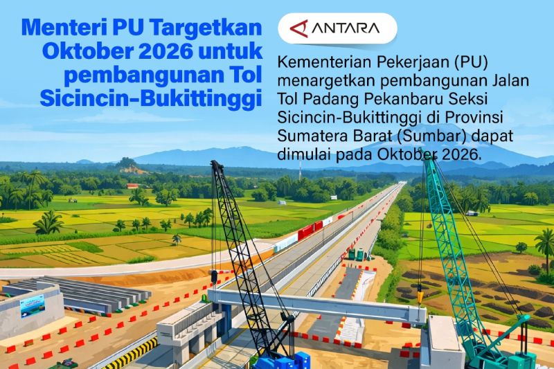 Menteri PU Targetkan Oktober 2026 untuk pembangunan Tol Sicincin–Bukittinggi