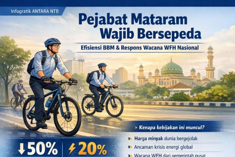 Pejabat Mataram wajib bersepeda