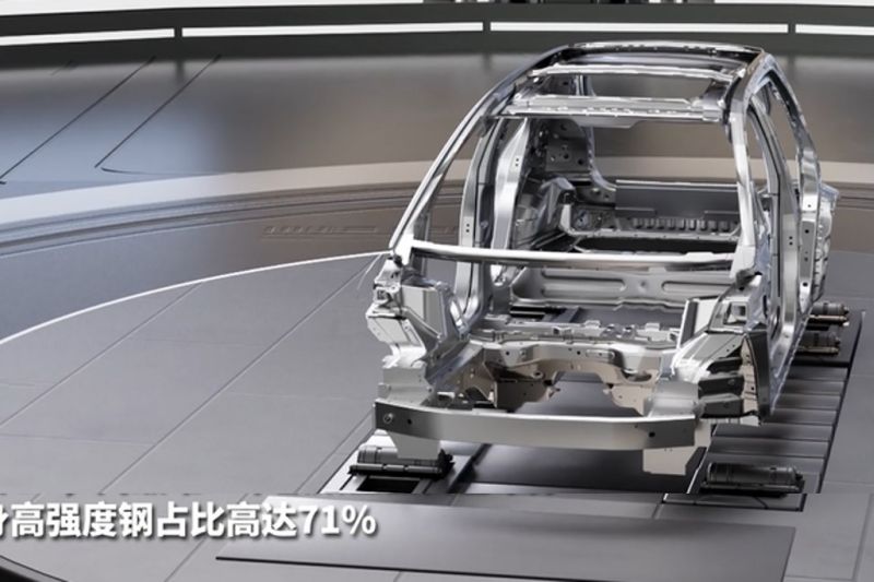 Aion tutupi struktur bodi UT menggunakan 71 persen material dari baja