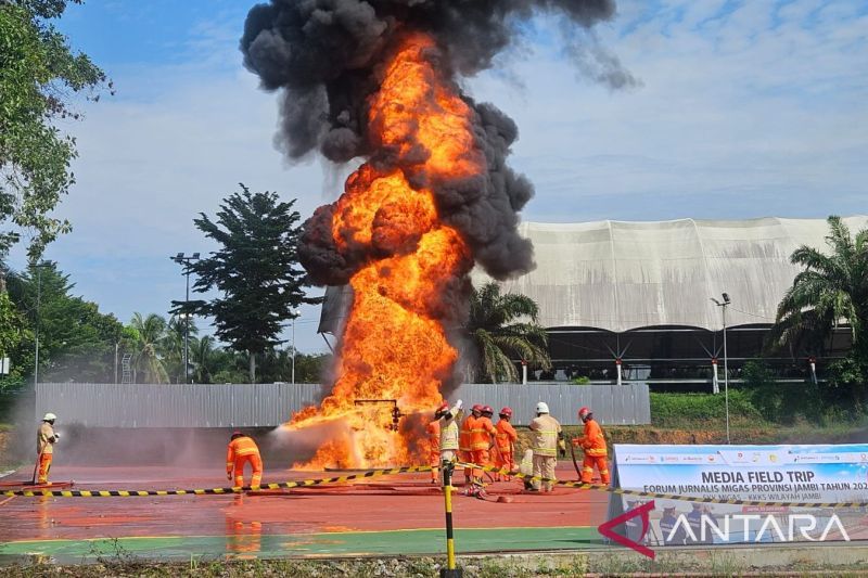 Pertamina EP Jambi edukasi jurnalis terkait penanganan kebakaran di wilayah produksi migas