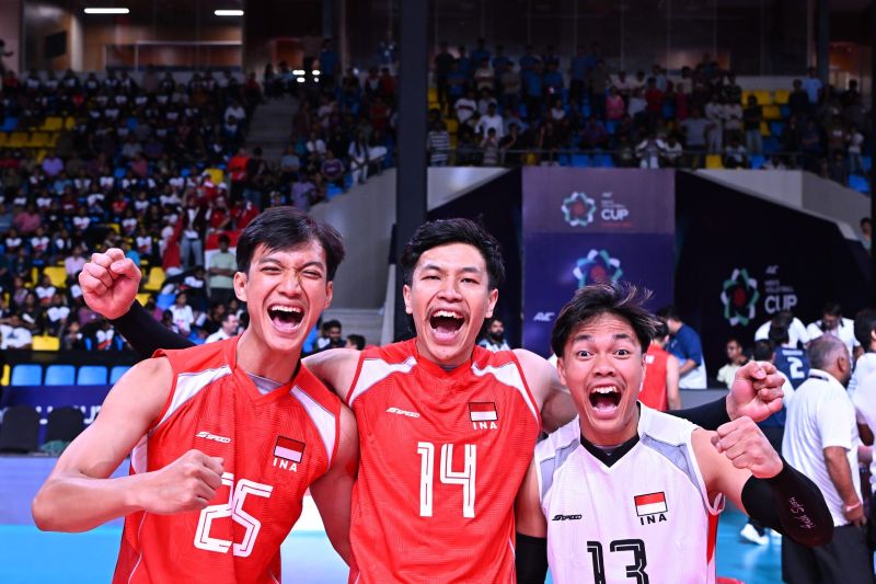 Timnas voli Indonesia juara AVC Men's Cup 2026 usai bantai Korsel 3-0