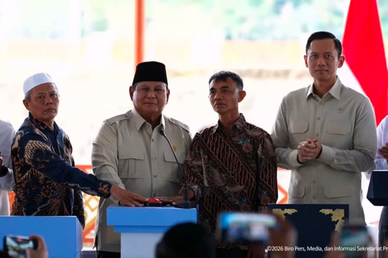 Prabowo resmikan serentak lima bendungan di Indonesia