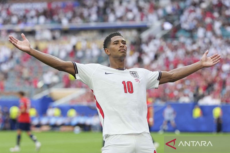 Jude Bellingham jadi pencetak gol terbanyak Inggris di turnamen besar