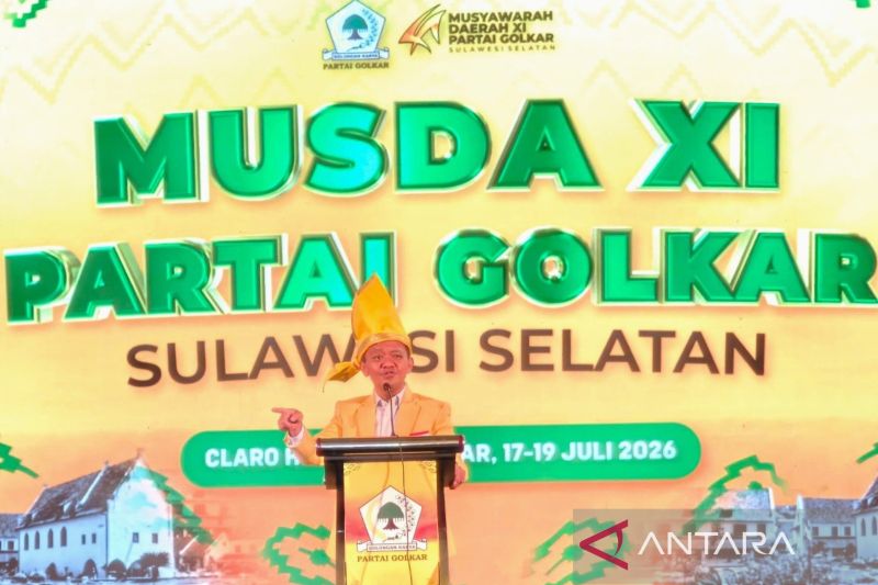 Bahlil buka Musda XI DPD I Partai Golkar Sulsel di Makassar