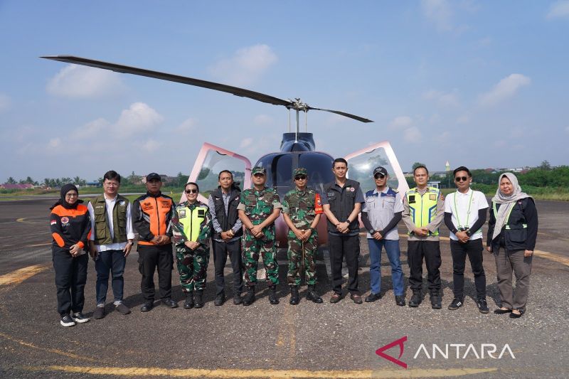 Danrem 042/Gapu sisir wilayah rawan karhutla dari udara