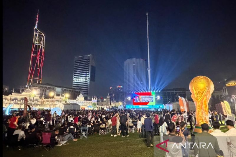 Ribuan warga Malaysia nobar final Piala Dunia di Kuala Lumpur