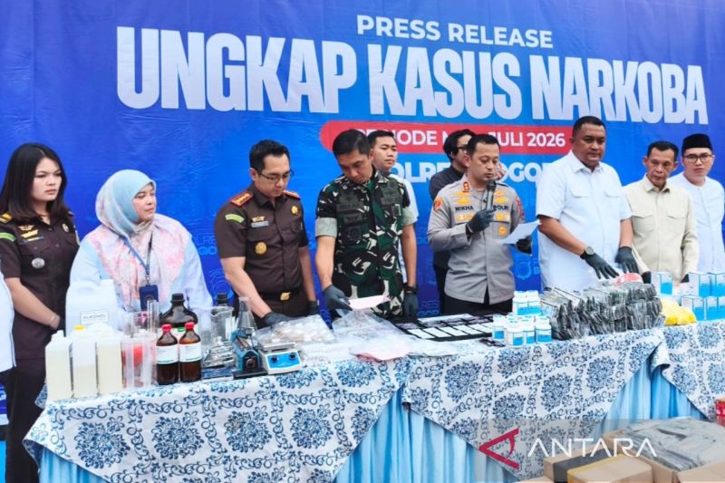 Polres Bogor bongkar peredaran etomidat senilai Rp6 juta per kartrid