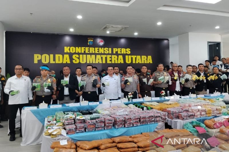 Polda Sumut tangani 3.865 kasus narkoba libatkan 4.628 tersangka