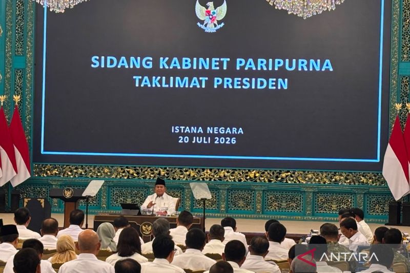Prabowo: Sidang kabinet evaluasi jelang 2 tahun pemerintahan