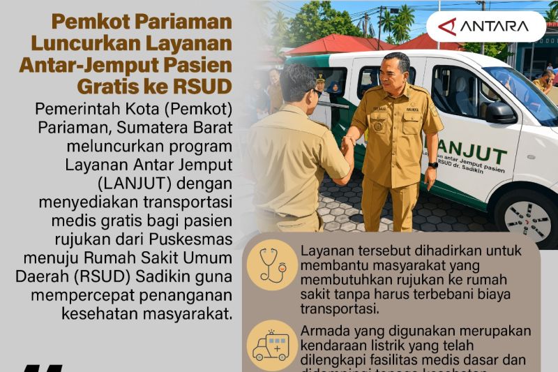 Pemkot Pariaman Luncurkan Layanan Antar-Jemput Pasien Gratis ke RSUD