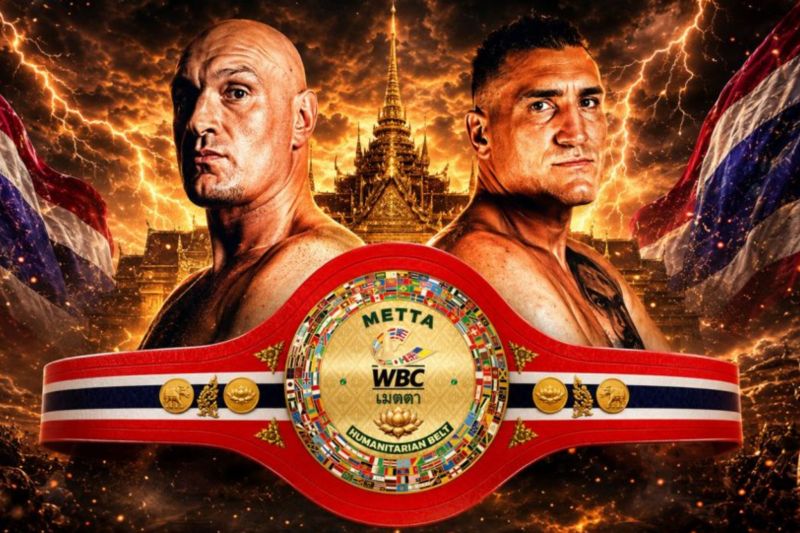 Tyson Fury dan Wach naik ring rebut sabuk WBC METTA Humanitarian