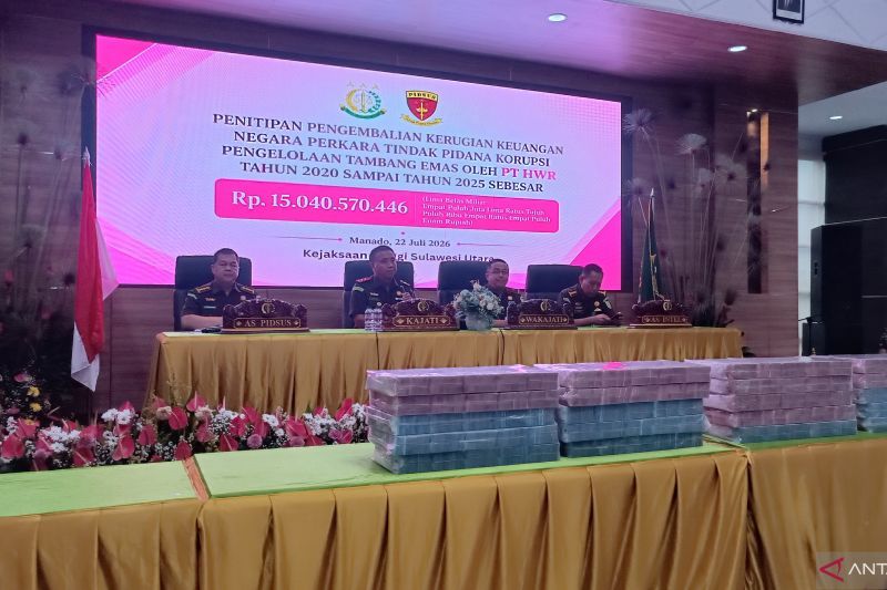 Kejati Sulut selamatkan Rp15 miliar dari perkara tambang PT HWR