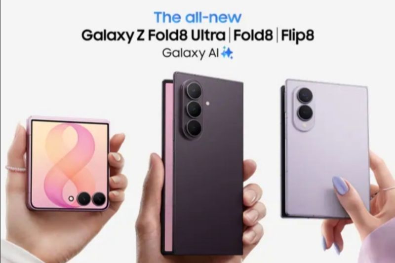 Samsung hadirkan Galaxy Z Fold 8 dan Z Flip 8 dengan pembaruan desain
