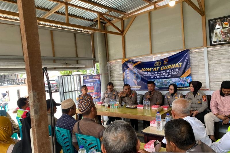 Polresta bangun sinergi dengan warga Kota Gorontalo lewat Jumat Curhat