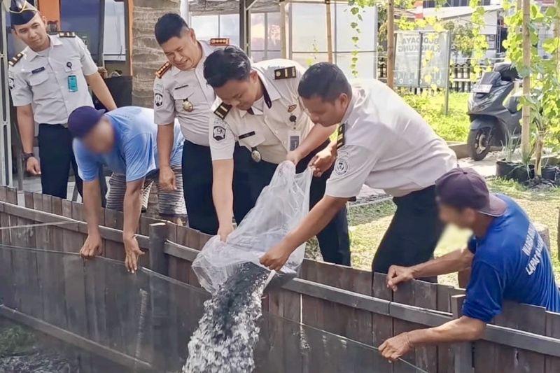 lapas-banjarmasin-tebar-6000-bibit-lele-dukung-ketahanan-pangan