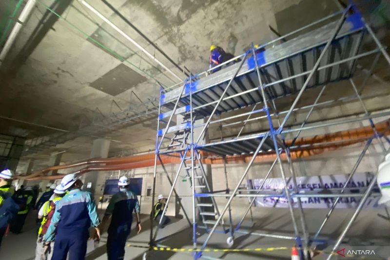 Pembangunan ruang multifungsi Stasiun Bundaran HI MRT Jakarta capai 22 persen