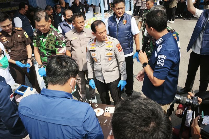 Polda Lampung musnahkan barang bukti narkoba senilai Rp264,9 miliar