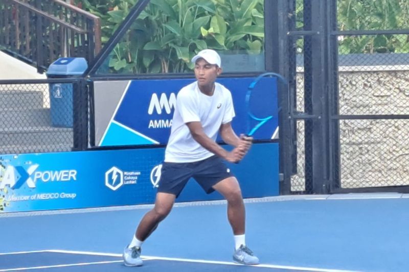 Dua petenis Indonesia melaju ke babak kedua ITF M15 Bali seri II