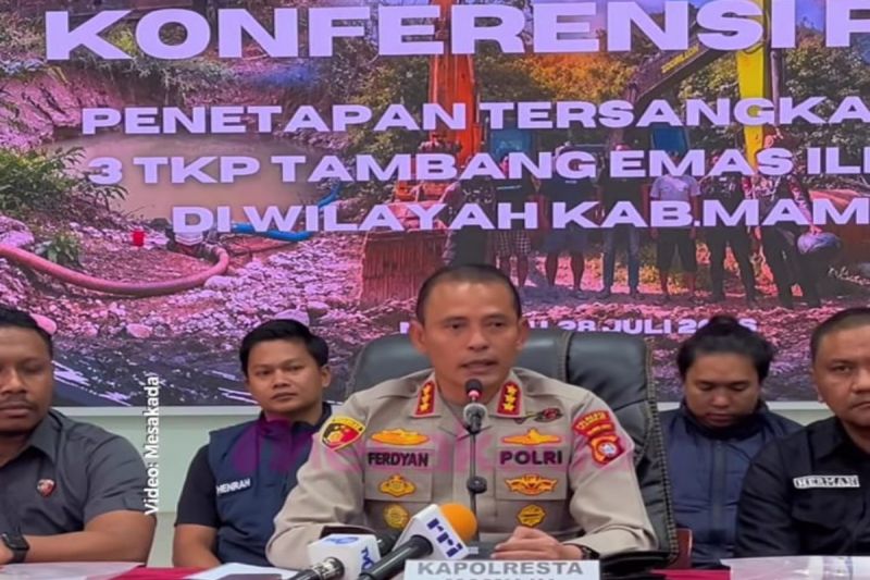 Polresta Mamuju tetapkan empat tersangka tambang emas ilegal