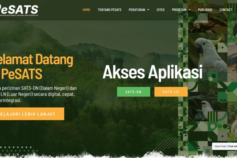 kemenhut-digitalisasi-perizinan-angkut-satwa-dan-tumbuhan-via-pesats
