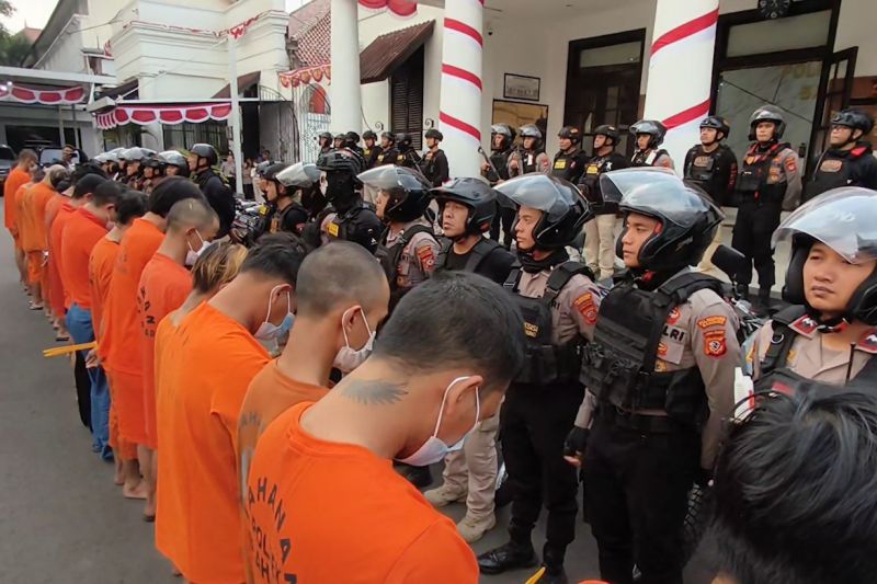 Polisi tangkap 19 pelaku kejahatan jalanan, Polisi: Bandung aman